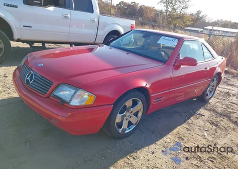 2000 Mercedes-Benz Sl 500 из США, поврежденный, VIN WDBFA68F7YF190261